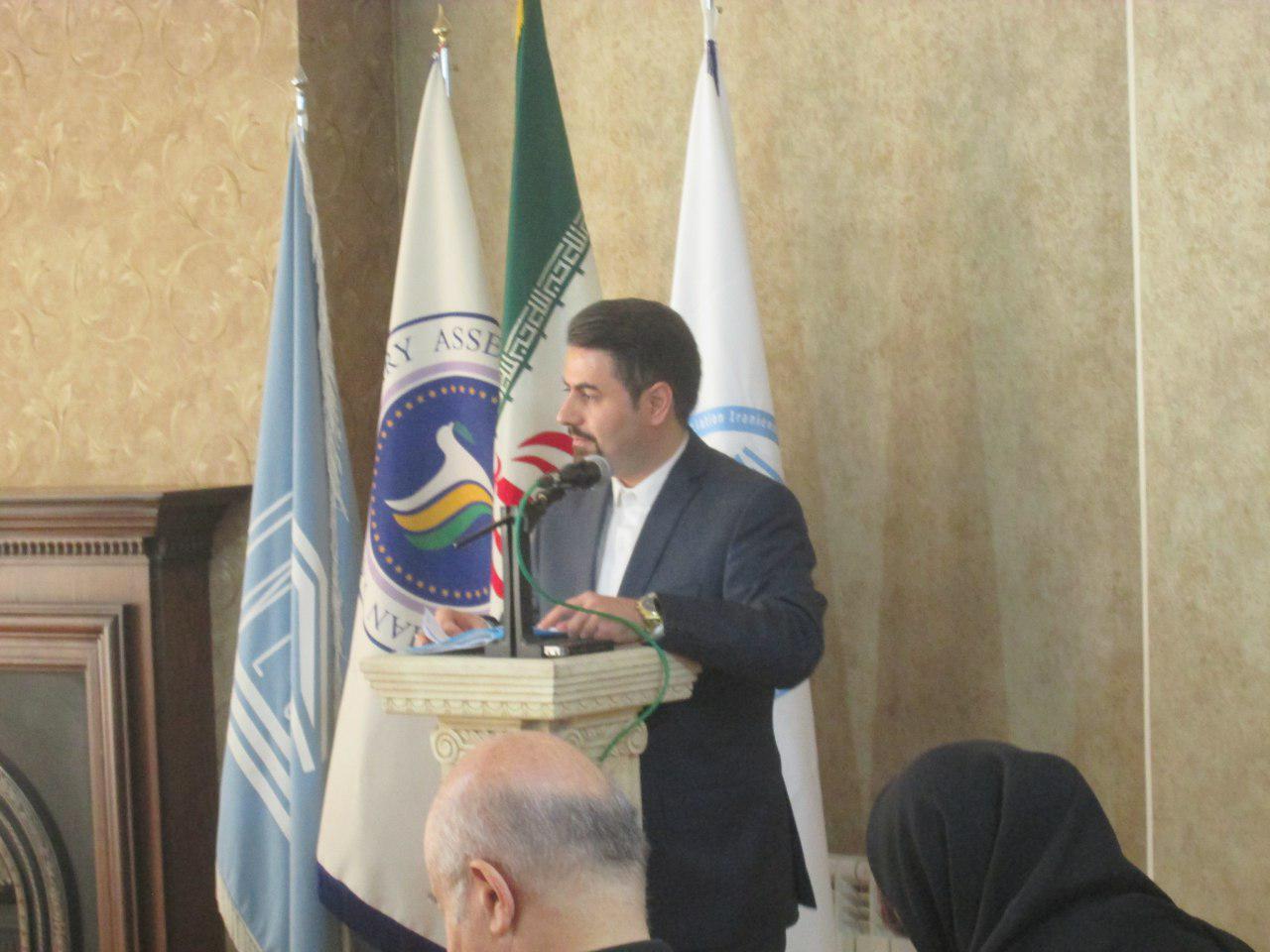 Dr. Modabber, representative of the Cultural Deputy's Office, Ministry of Sport & Youth of I.R. Iran, delivers speech.